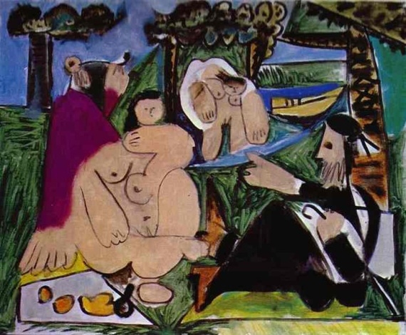 Пабло Пикассо. Завтрак на траве. По Мане, 1960