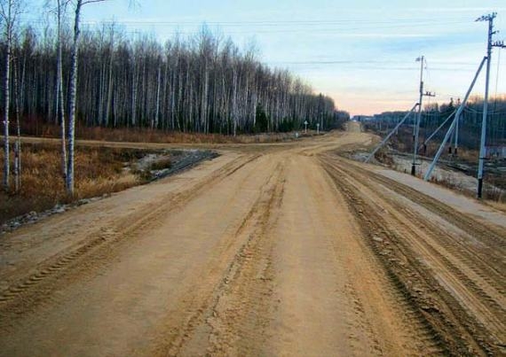 Дороги, построенные из продуктов переработки бурового шлама