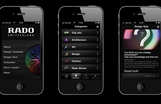 Откройте для себя новое приложение Rado iPhone