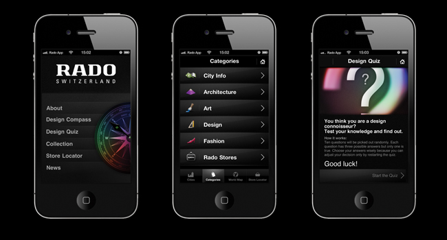 Откройте для себя новое приложение Rado iPhone