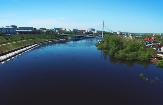 Паводок с высоты птичьего полёта